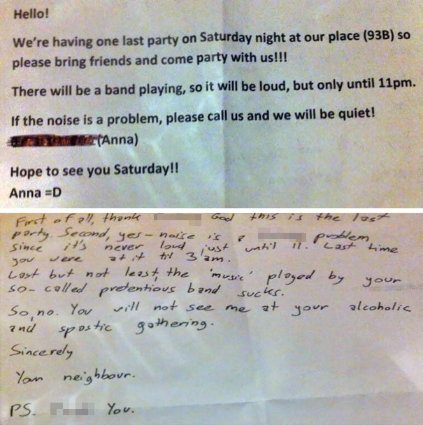 A Friend Of Mine Just Posted This On Facebook. Apparently Her Neighbors Don't Like Her Very Much