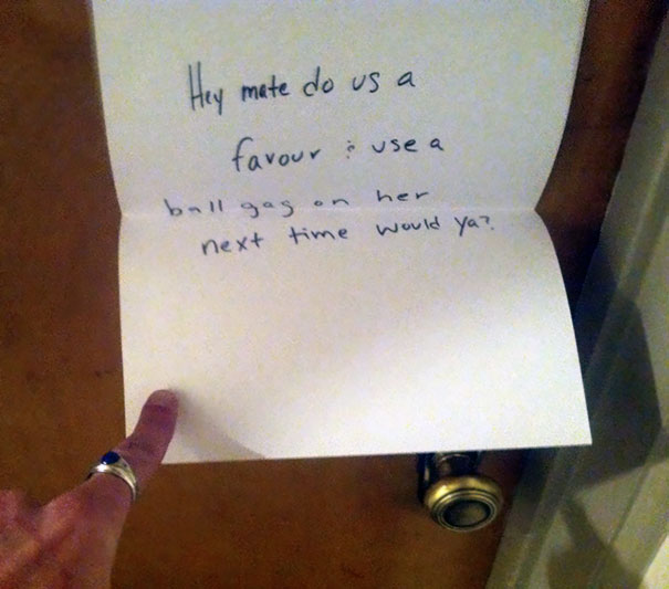 Saw This On A Neighbors Door Coming Home At Midnight