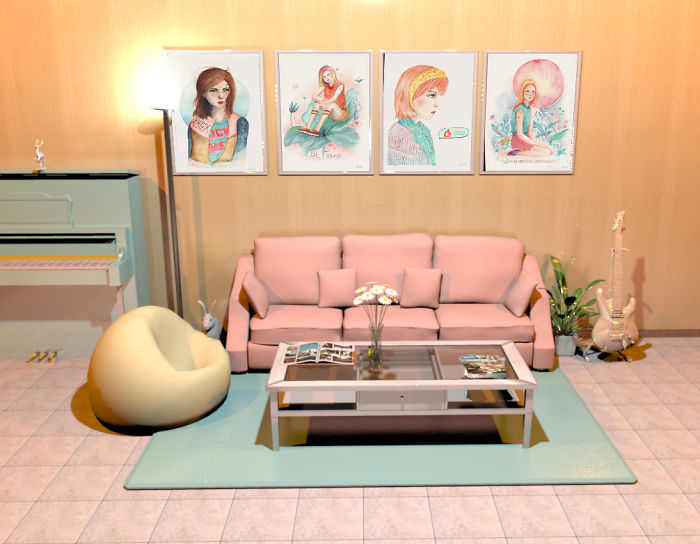 I’ve Built A Digital Stage For My New Watercolour Posters