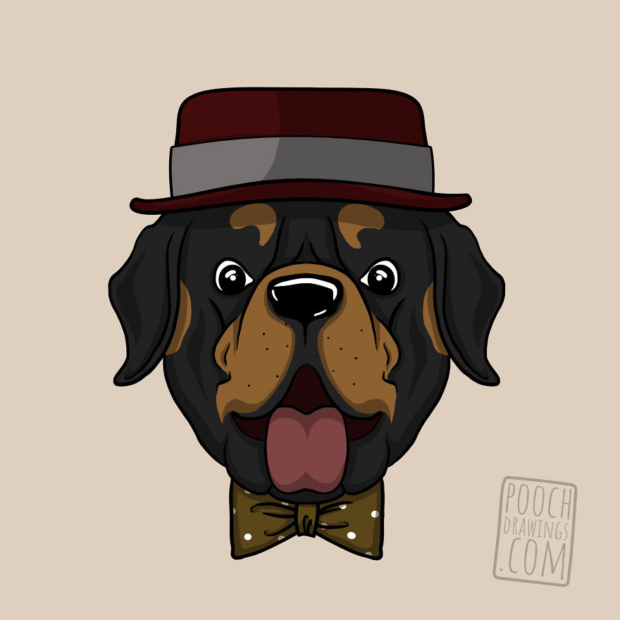 12 Gentlemen Dogs Illustrated By Dog Addicted Artist
