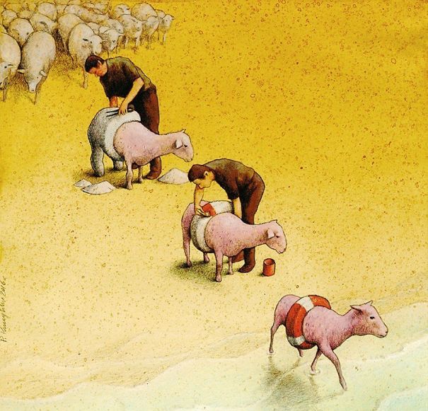 Satirical-Illustrations-Polish-Pawel-Kuczynski