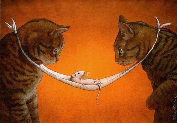 Satirical-Illustrations-Polish-Pawel-Kuczynski