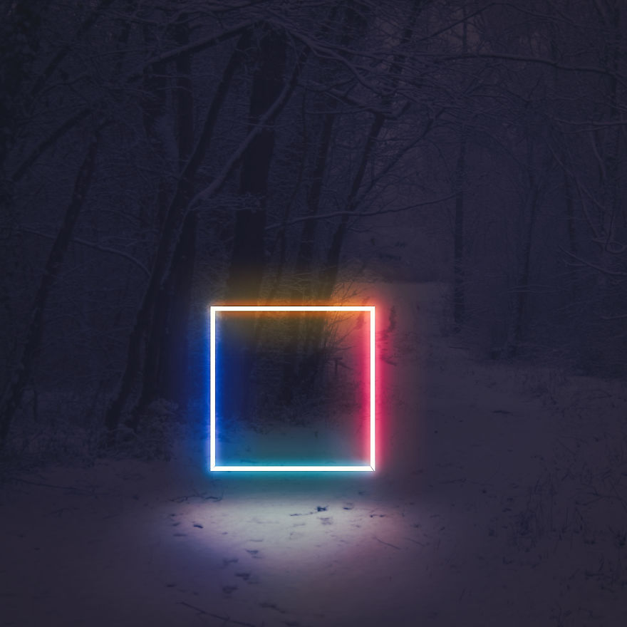 I Create Digital Neon Art