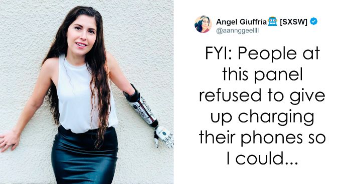 Amputee Asks People To Unplug Phone Chargers So She Could Charge Arm, Gets Not The Response She Expects