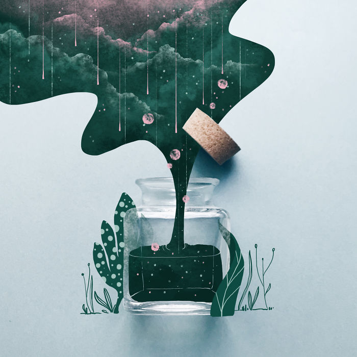 I Draw Around Random Objects I Find On My Work Desk To Create Surreal New Worlds I Draw Around Random Objects I Find On My Work Desk To Create Surreal New Worlds