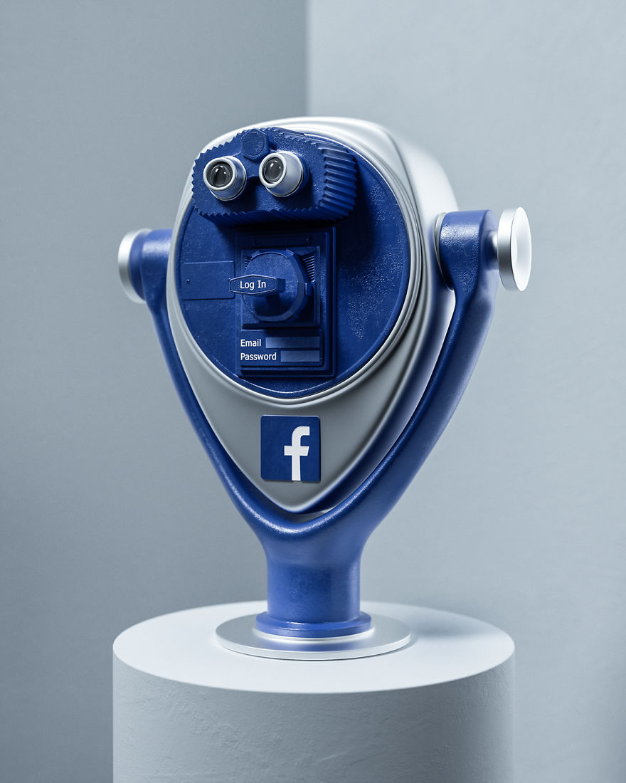 Artist Creates Metaphorical Sculptures Of Social Media Giants Artist Creates Metaphorical Sculptures Of Social Media Giants