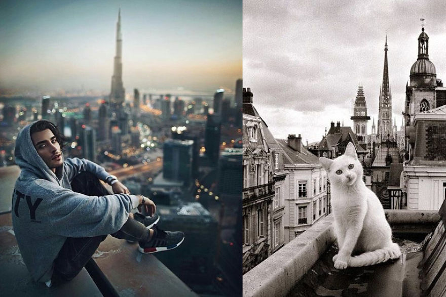 20+ Hilarious Photos Of Male Models And Cats Striking The Same Poses