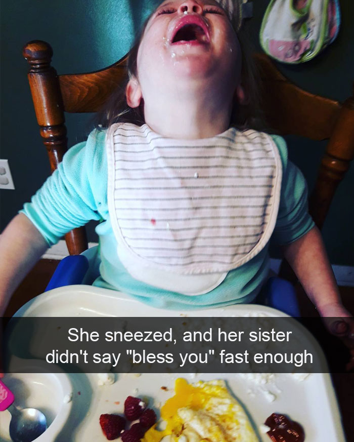 She Sneezed, And Her Sister Didn't Say "Bless You" Fast Enough