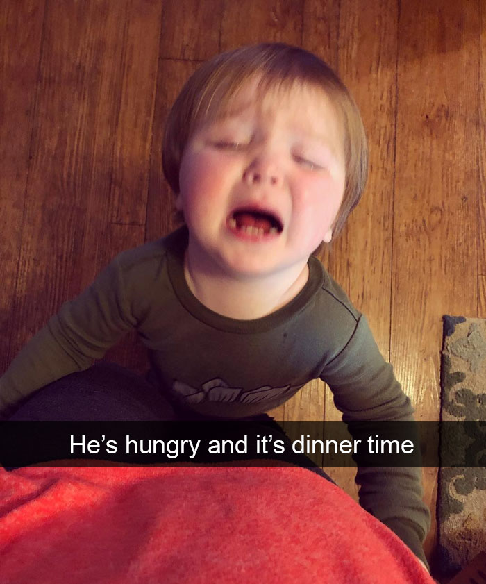 He’s Hungry And It’s Dinner Time