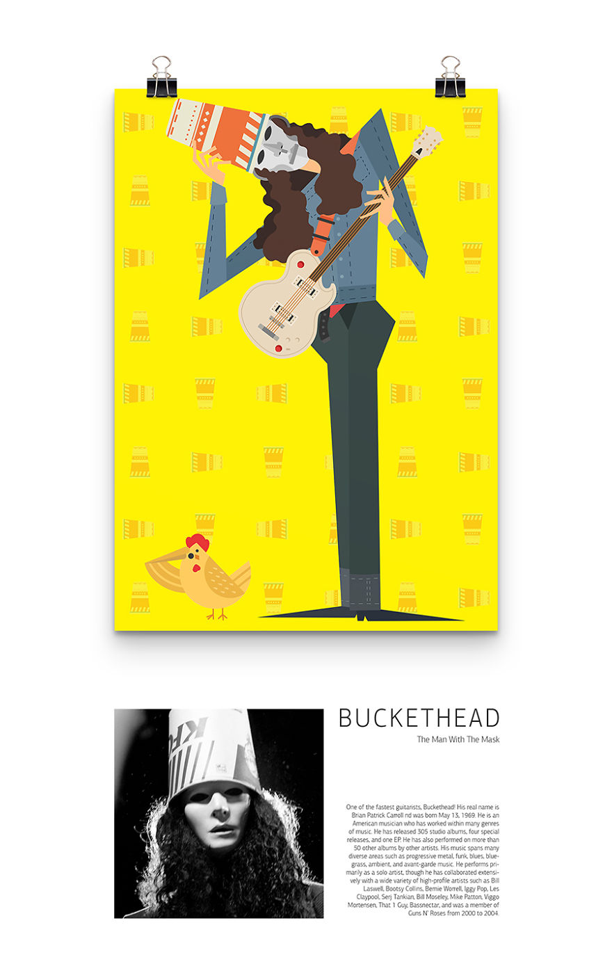 I Illustrated Some Of My Favourite Guitarists
