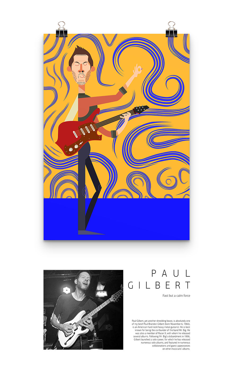 I Illustrated Some Of My Favourite Guitarists