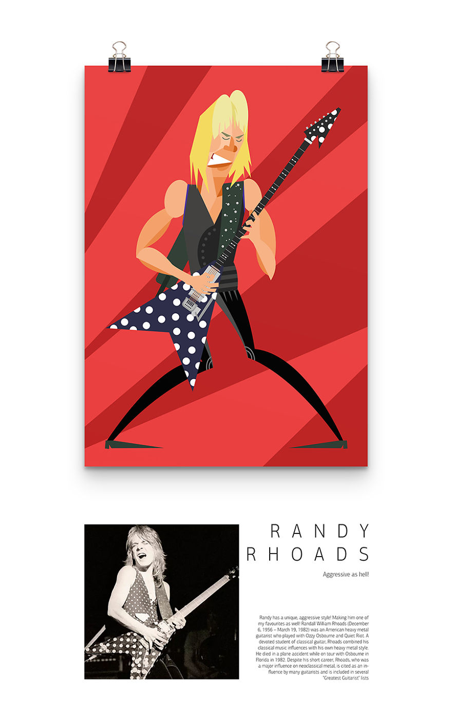 I Illustrated Some Of My Favourite Guitarists