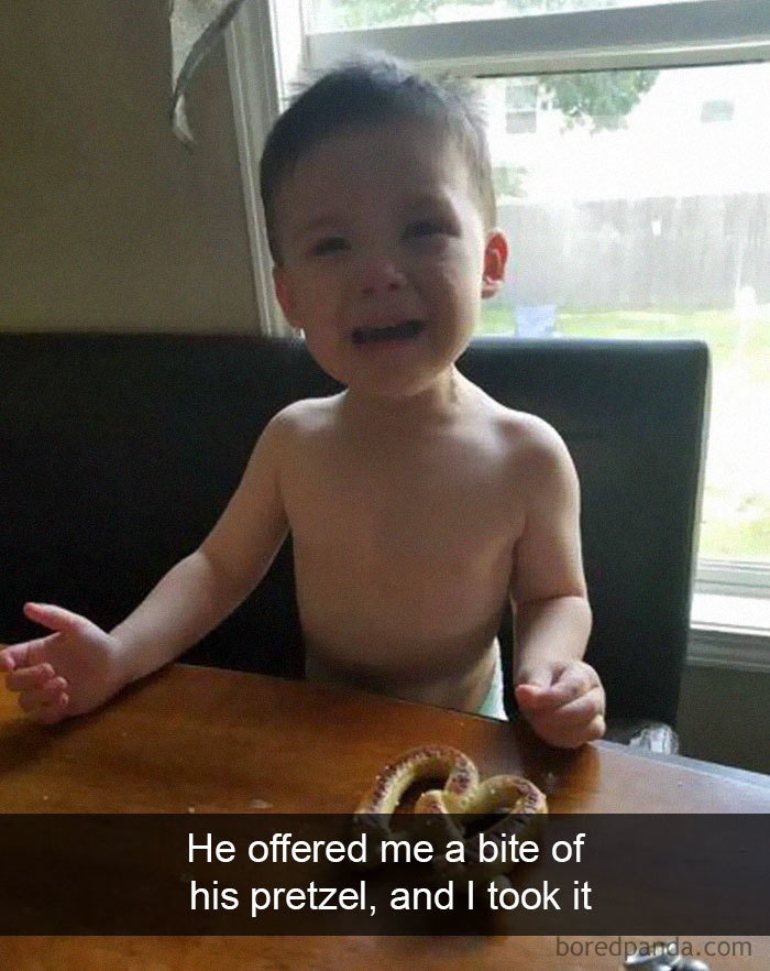 He Offered Me A Bite Of His Pretzel, And I Took It