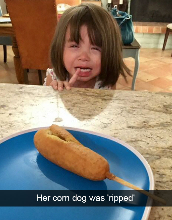 Her Corn Dog Was 'Ripped'