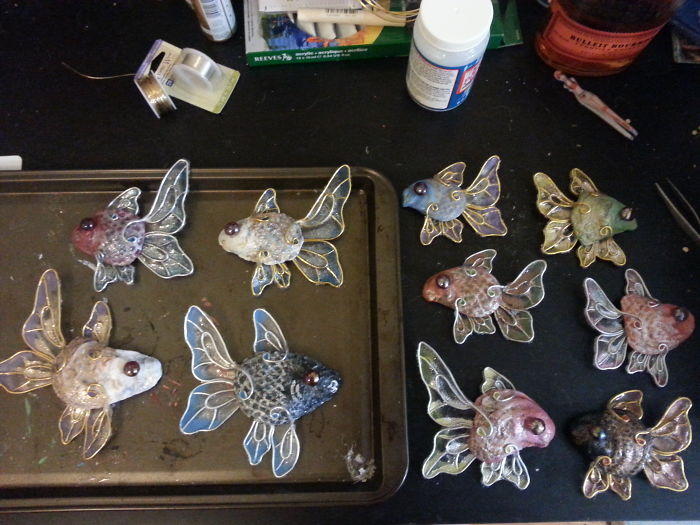 I Had A Lot Of Seashells From My Trip To New Brunswick. I Made Those Christmas Gifts With Them, For My Whole Family Three Years Ago. Designed And Crafted All By Myself. Pretty Proud