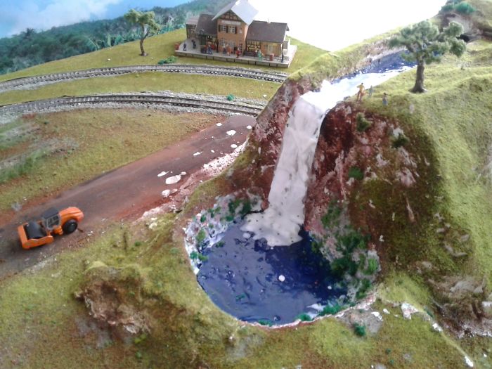 Ho Scale Indonesian Train Diorama