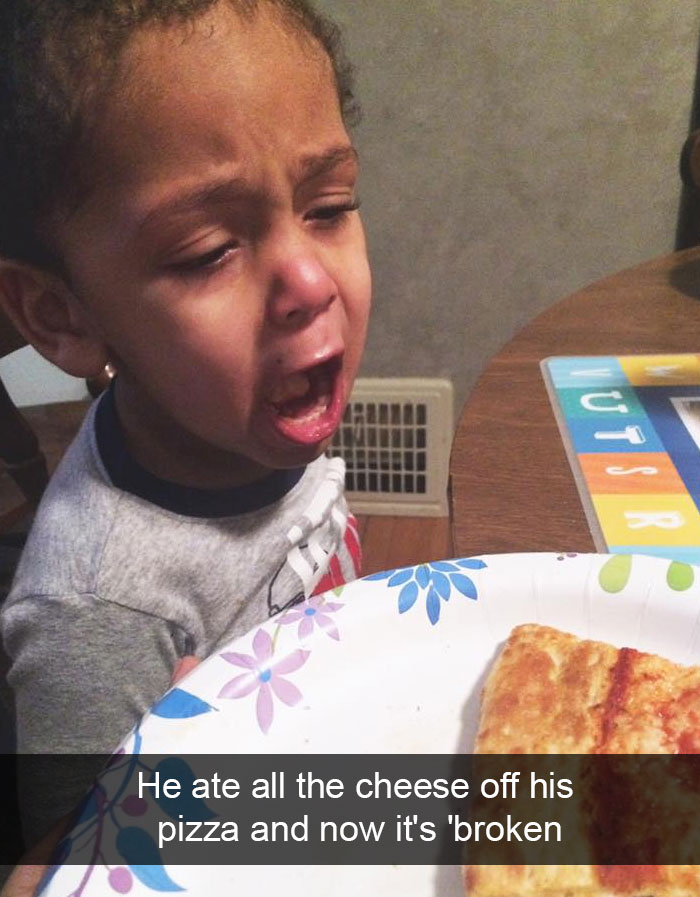 He Ate All The Cheese Off His Pizza And Now It's 'Broken