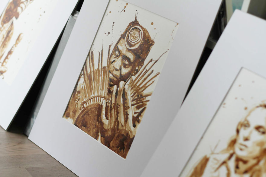 I Am A Coffee Addict, And I Love To Paint Portraits With It!
