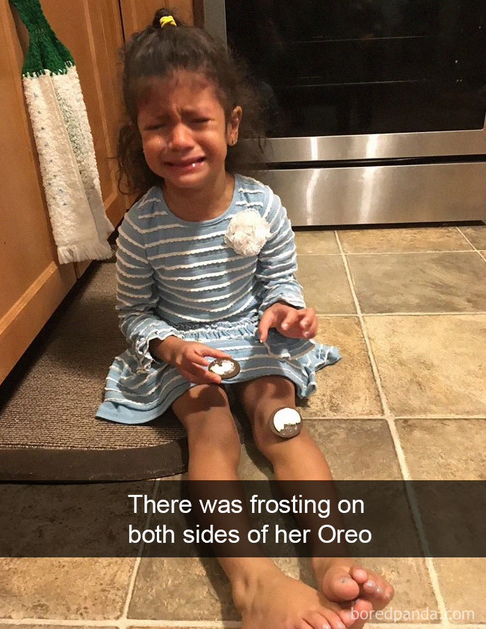 There Was Frosting On Both Sides Of Her Oreo