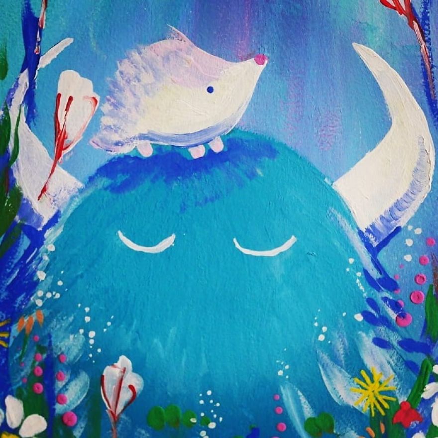 I Was Commissioned To Paint A Guitar To Reflect The Owner's Personality