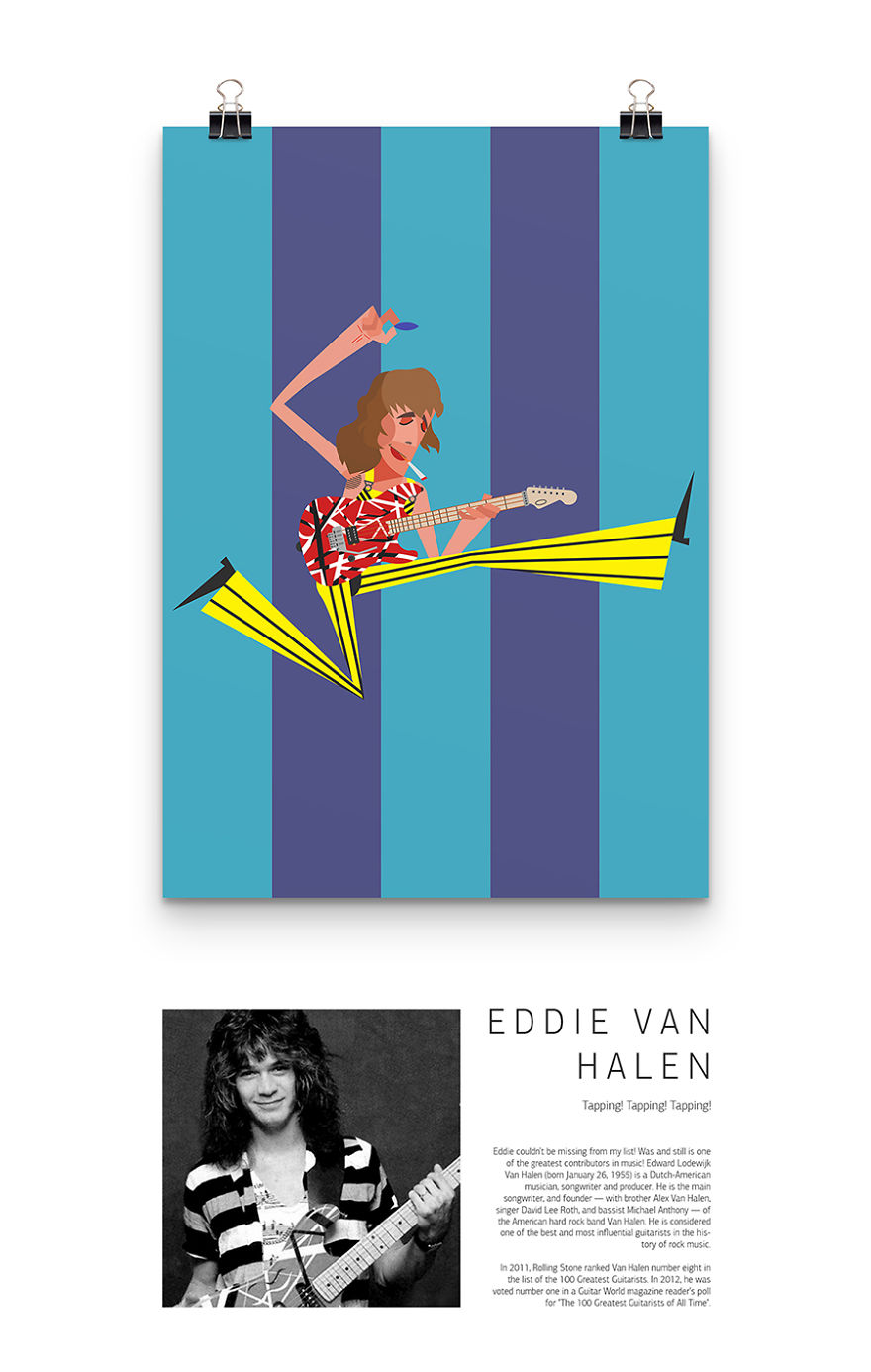 I Illustrated Some Of My Favourite Guitarists