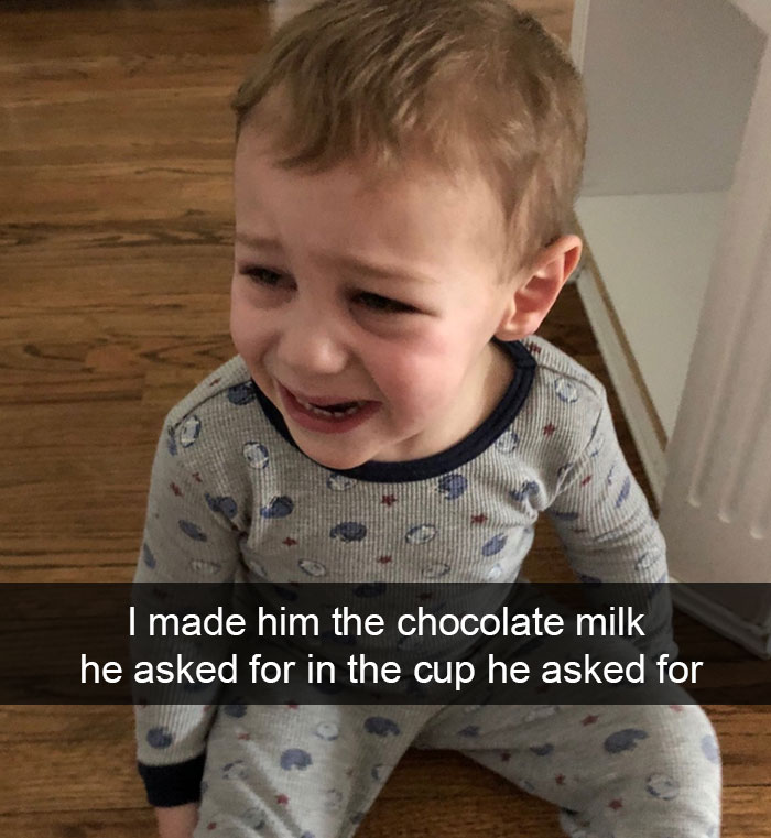 I Made Him The Chocolate Milk He Asked For In The Cup He Asked For