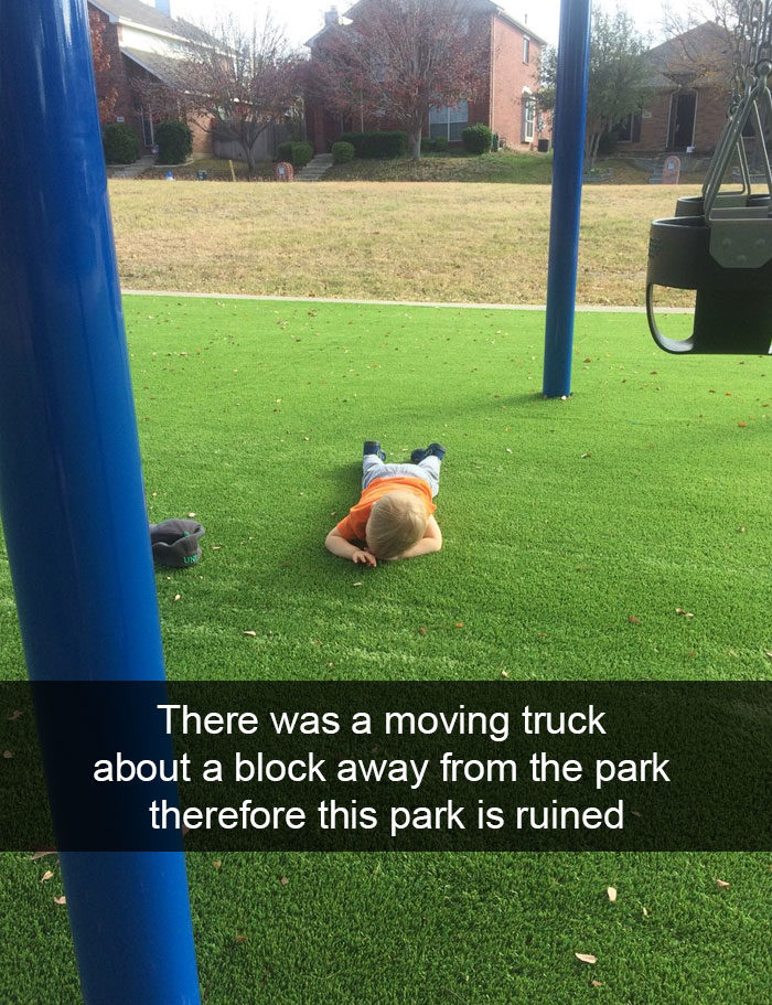There Was A Moving Truck About A Block Away From The Park Therefore This Park Is Ruined