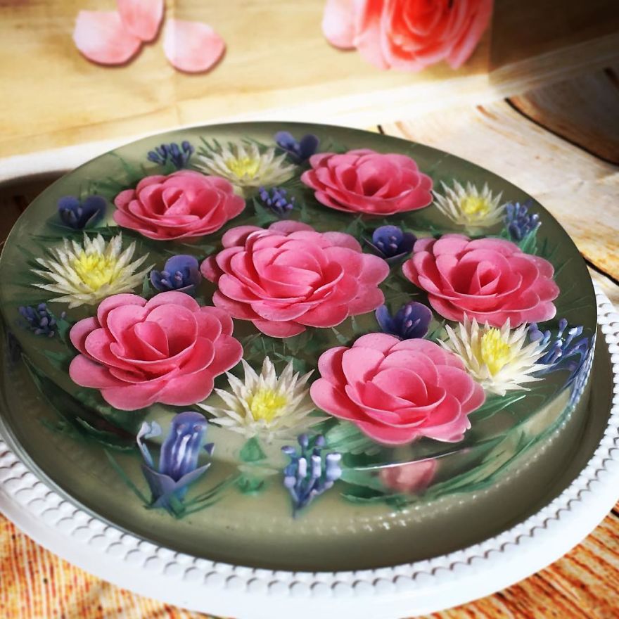 Encapsulated Camellias And Daisies