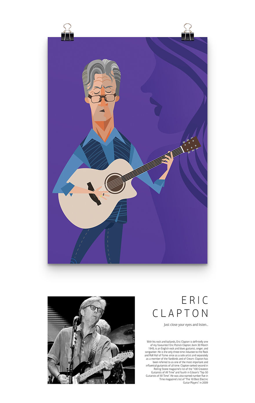 I Illustrated Some Of My Favourite Guitarists