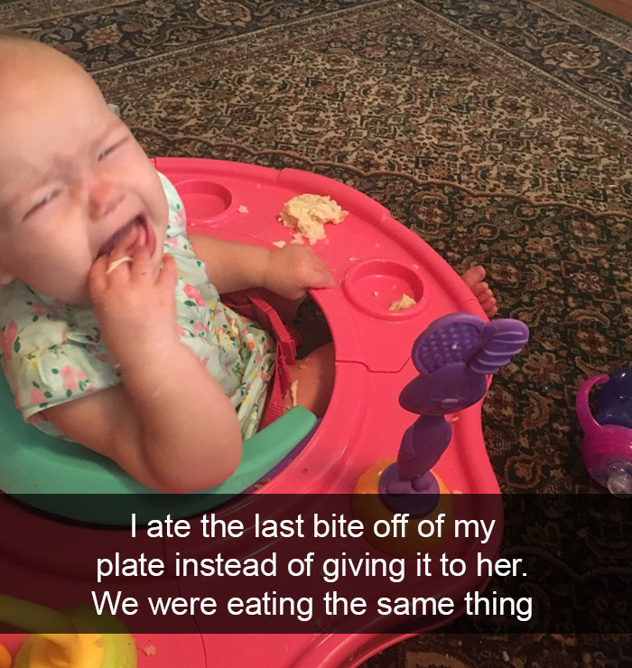 I Ate The Last Bite Off Of My Plate Instead Of Giving It To Her. We Were Eating The Same Thing
