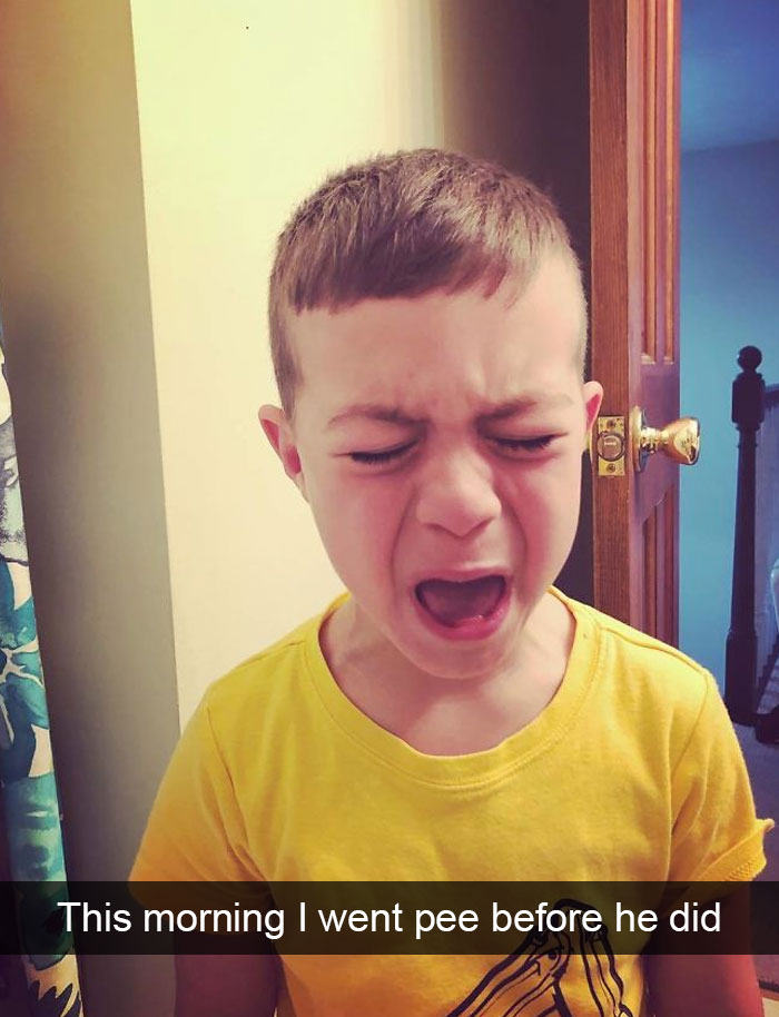 This Morning I Went Pee Before He Did