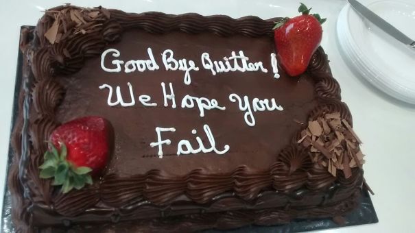 My Girlfriend Got A New Job. Cake From Her Old Boss