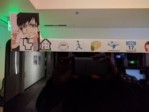 My Boss Has Talked To Me Several Times About Leaving A Note While I'm Away From My Desk. Today I Made This Convenient Slider