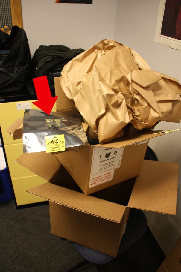 Inside This 30 X 30 X30 Cm Box From Sun Was Another Box. Inside That, Was Another Box. Inside That Was Some Foam And An Antistatic Strap + Bag... Inside That? A Cr2302 Battery, About The Size Of An Australian 10c Coin