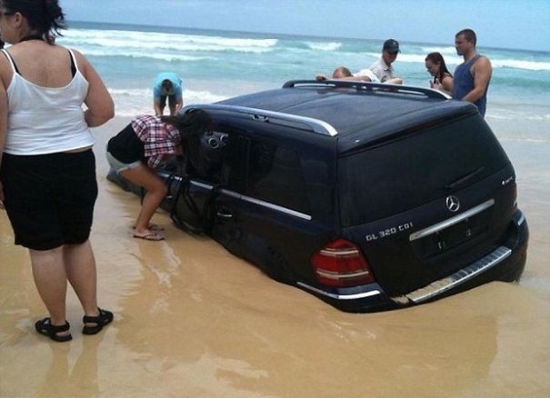 Do Not Park On The Beach