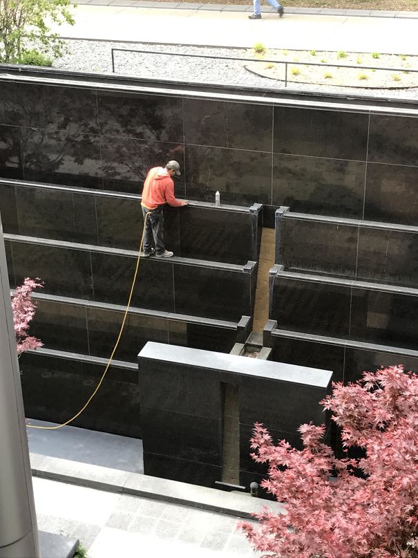 Oh Good, At Least He Has A Safety Line