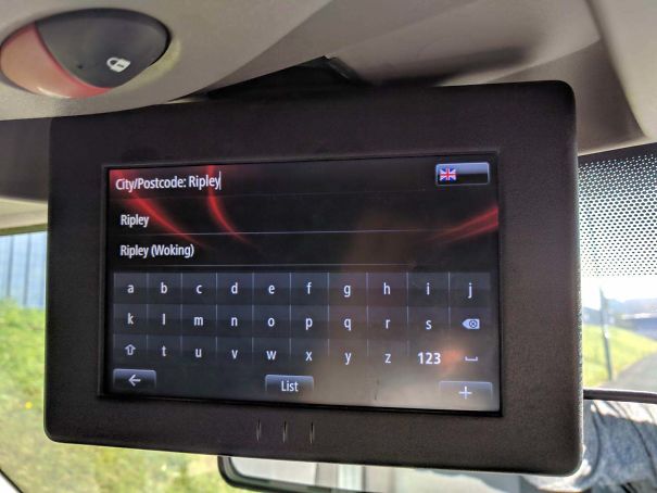 The Keyboard On My Sat Nav Isn't QWERTY