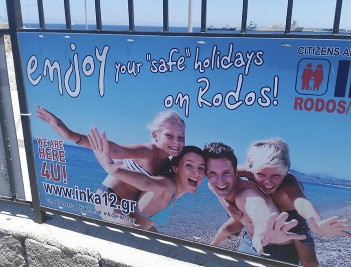 The Quotation Marks On This Sign Gives It A Malevolent Undertone...