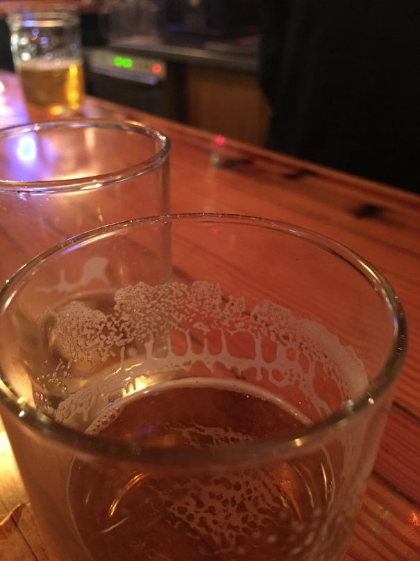 Accidental Beer Art: Row Of Trees