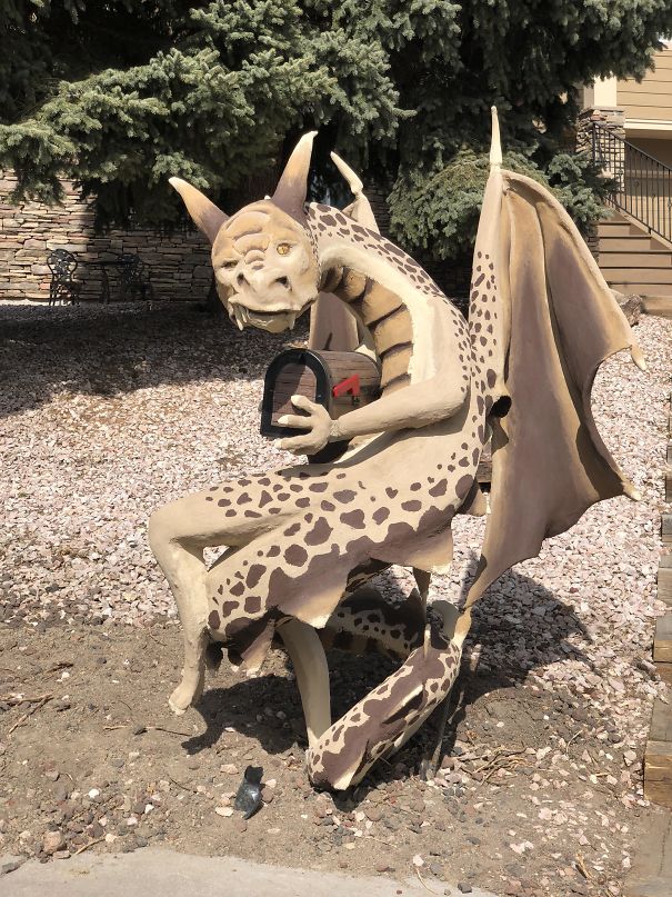 My Neighbor’s Dragon Mailbox