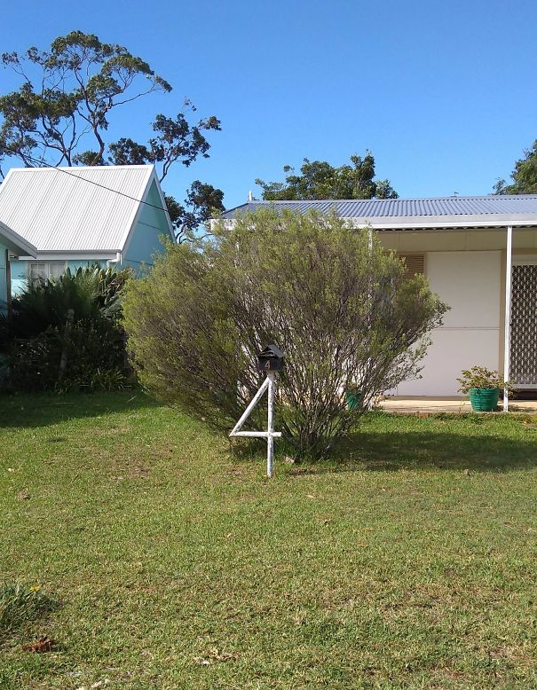 This Mailbox Stand Is Also The Street Number