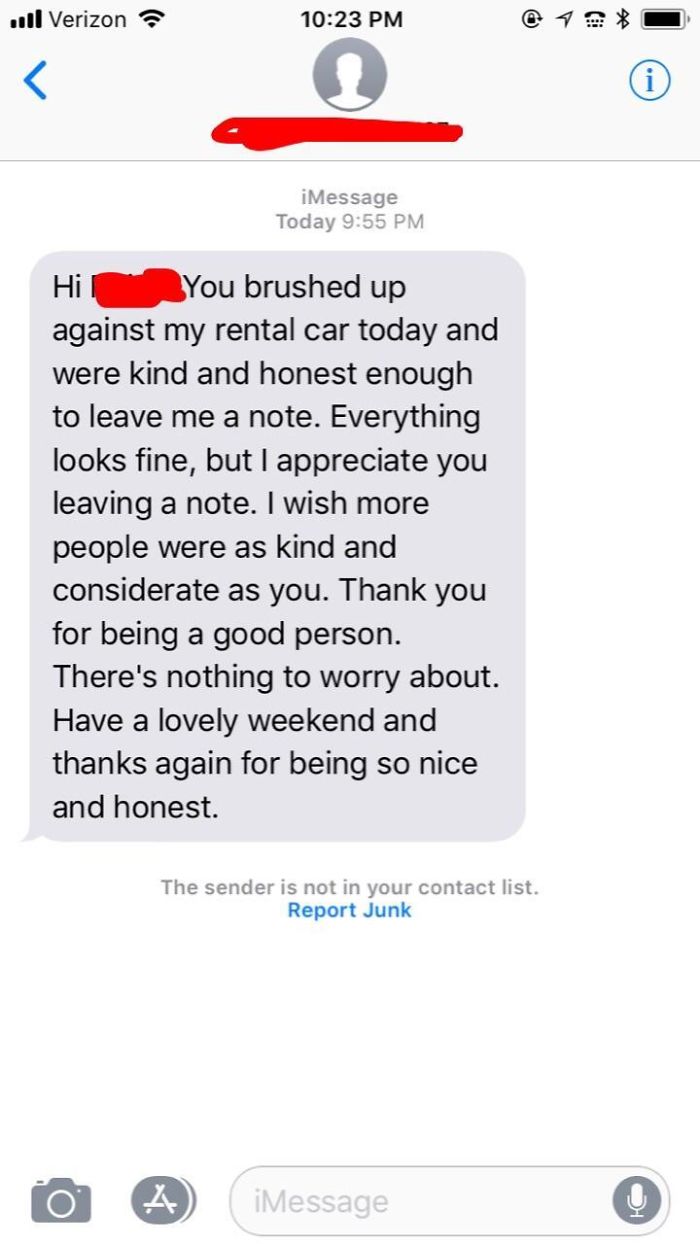 Accidentally Scratched Someone’s Car In The Parking Garage This Morning - Left My Info And They Were Surprisingly Really Nice About It