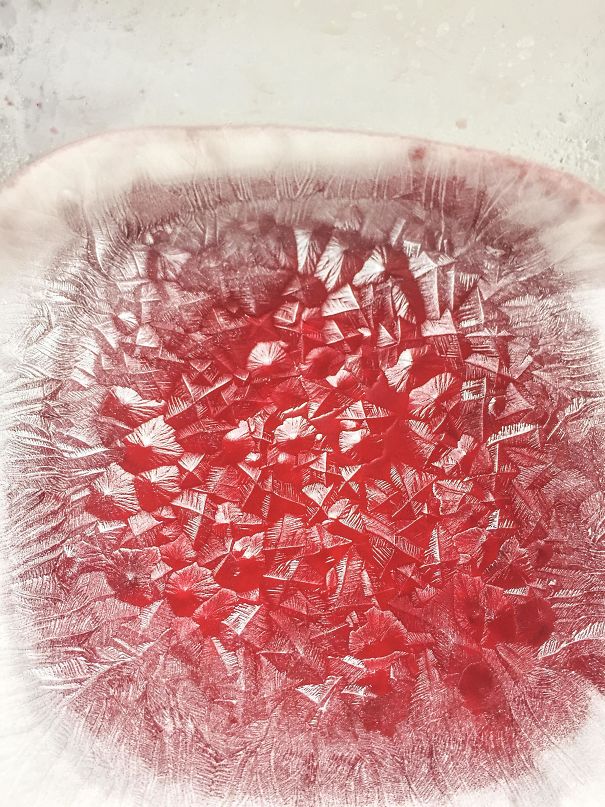 I Put Jello In The Freezer To Set It Quickly And Ended Up With This Awesome Pattern