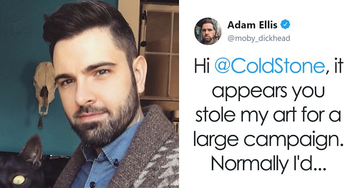 After Ice Cream Company Stole This Artist’s Work, He Came Up With An Idea They Didn’t Expect