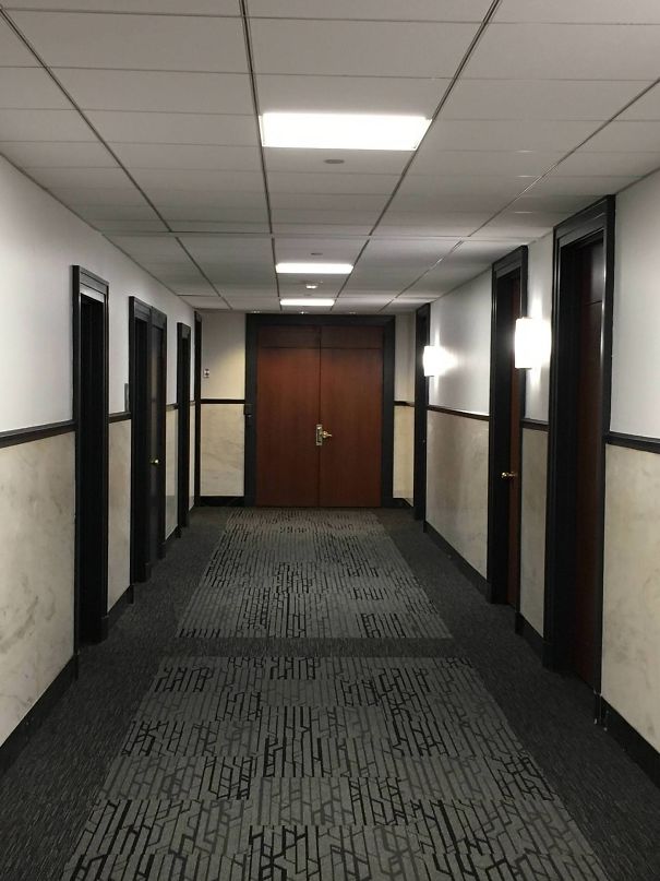 This Door I See Everyday At The End Of The Hallway At My Work