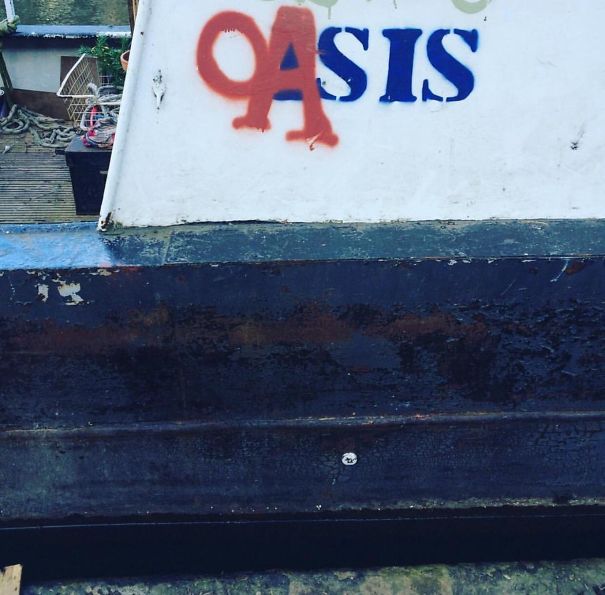 Coverup of a controversial boat name 