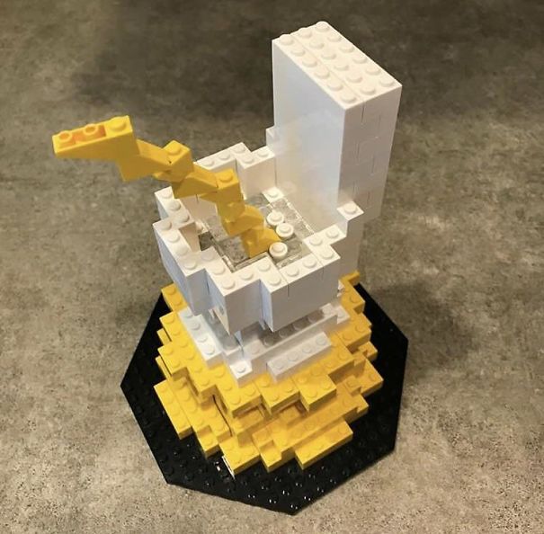 So The 2-Year-Old Is Potty Training And This Is What The 10-Year-Old Comes Up With. "It's A Trophy For When He Is All Trained"