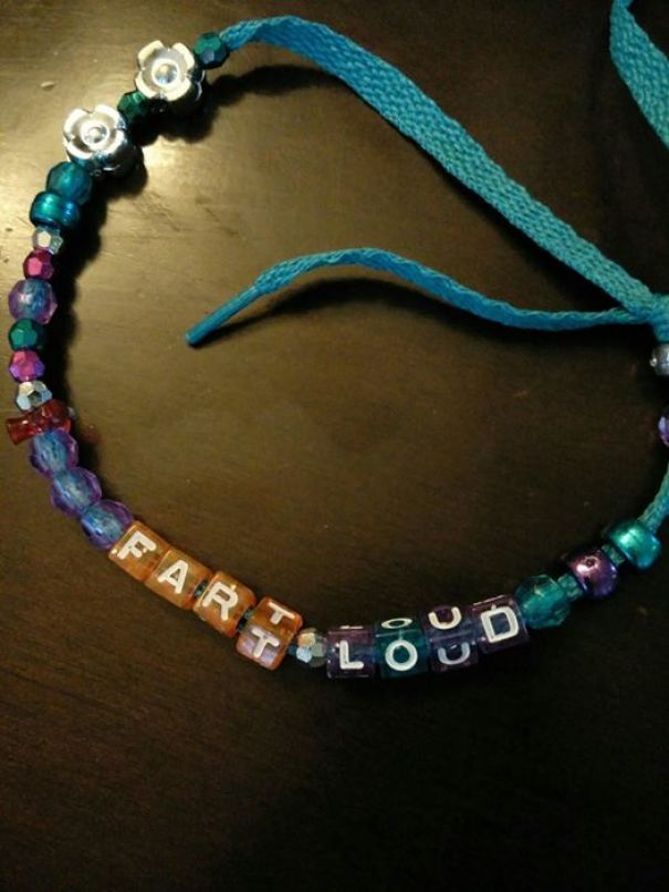 Bought My 7-Year-Old Daughter A Bracelet Making Kit. Found This On The Table The Next Day