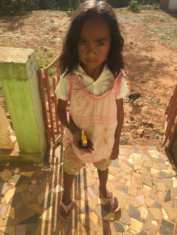 I Gave A Girl In My Malagasy Village A Small Lego Set. She Came Back And Asked If What She Made Was “Okay”