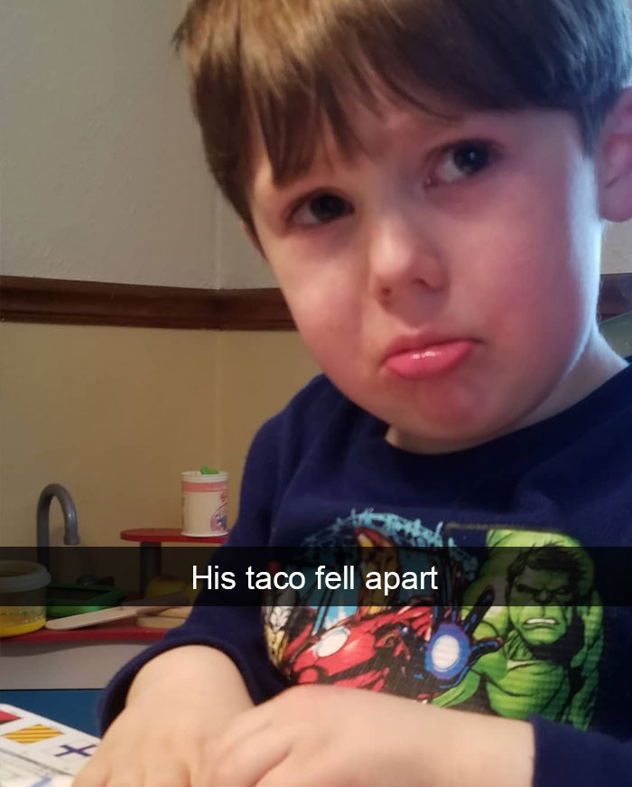 His Taco Fell Apart